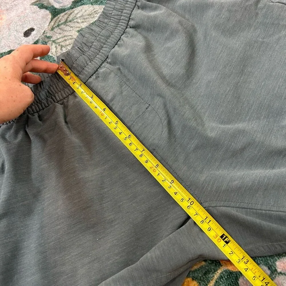 Prana Joggers Pants Large Men’s West Edge Stretch Blue Gray Organic Cotton Blend